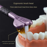 Premium Korean Style 3-Sided Toothbrush