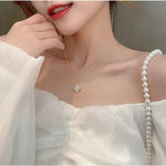 18K Gold Four Leaf Clover Necklace
