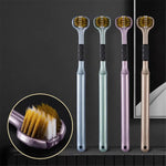 Premium Korean Style 3-Sided Toothbrush