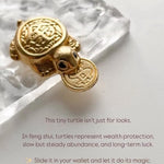 Fengshui Lucky Turtle Wallet Charm