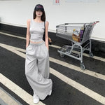 Women's Gray Baggy Sweatpants