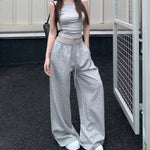Women's Gray Baggy Sweatpants
