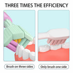 Premium Korean Style 3-Sided Toothbrush