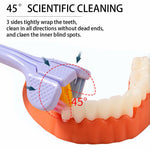 Premium Korean Style 3-Sided Toothbrush