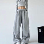 Women's Gray Baggy Sweatpants