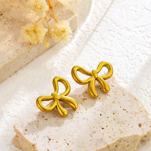18K Gold Ribbon Jewelry Set