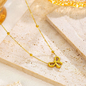 18K Gold Ribbon Jewelry Set
