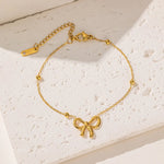 18K Gold Ribbon Jewelry Set