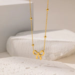 18K Gold Ribbon Jewelry Set