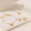 18K Gold Ribbon Jewelry Set