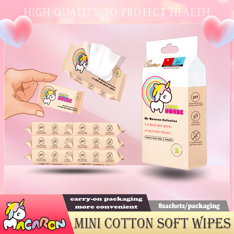 8 Packs MINI Wet Wipes