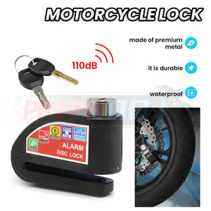 Motorcycle Alarm Lock