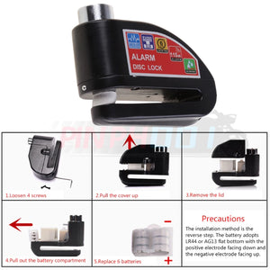 Motorcycle Alarm Lock