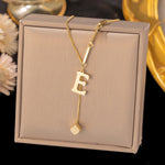 18K Gold Initial Necklace