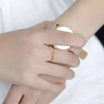 Gold Initial Ring