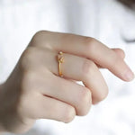 Gold Initial Ring