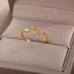 Gold Initial Ring