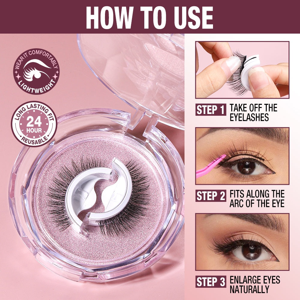 Reusable False Eyelashes (NO GLUE)