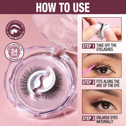 Reusable False Eyelashes (NO GLUE)