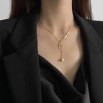 18K Gold Initial Necklace