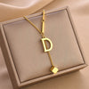 18K Gold Initial Necklace